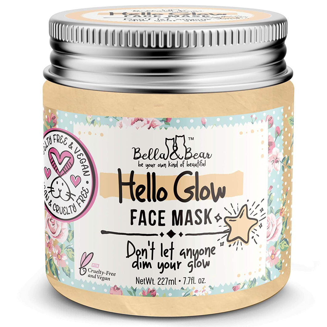 Bella & Bear Hello Glow Face Mask for brightening & smoothing 6.7oz